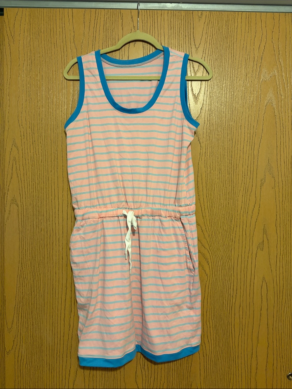Sleeveless Pink Striped Dress